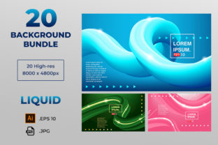 Background Abstract Fluid Color Covers Set Creative Templates