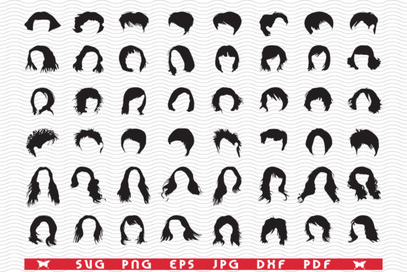 Black Silhouette Hairstyle Templates: Your Ultimate Design Toolkit