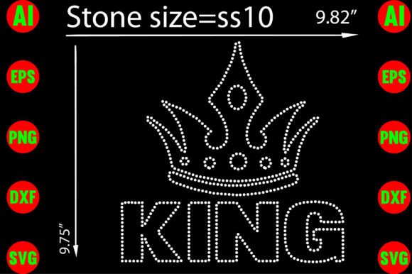 Bring Royal Sparkle to Your Designs with King Rhinestone Templates