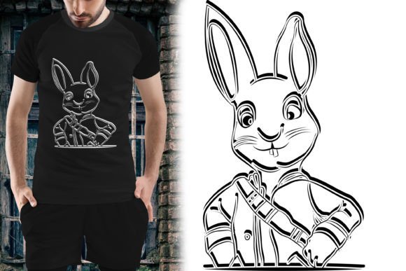 Cute Hand Drawn Bunny Vector Templates: Creative Design