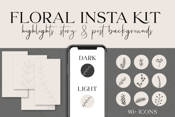 Floral Instagram Highlights & Templates: Your Complete Branding Toolkit