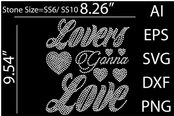 Lovers Ganna Love Rhinestone Templates: A Sparkle for Every Project