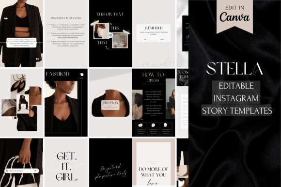 Luxury Black Instagram Story Templates: Your Key to Cohesive Branding