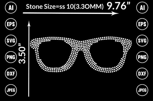 Sparkle and Shine: Sunglass Rhinestone Templates Design