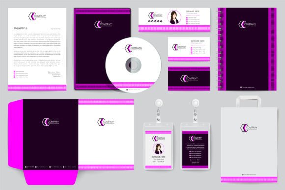 Stationery Templates for Elite Brands: Modern Office Design